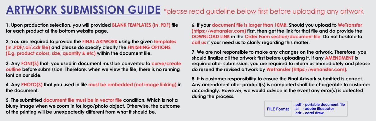 artwork submission guide